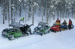 Excursion en motos de nieve